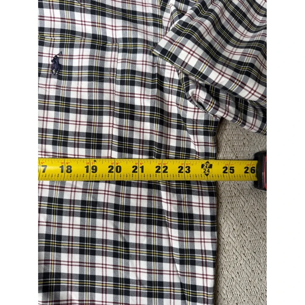 Ralph Lauren Plaid Shirt Long Sleeve Button‎ Down Collared Mens Large
